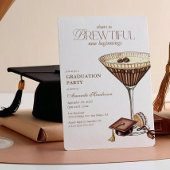 Prachtige Espresso Martini Afstudeercadeau Kaart