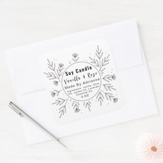 Prachtige etiketten van flessenMonogramproducten (Envelop)