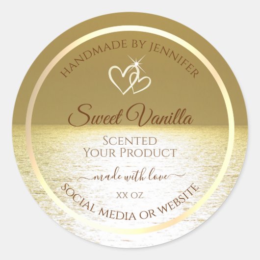 Prachtige etiketten voor productverpakking in de G (Voorkant)