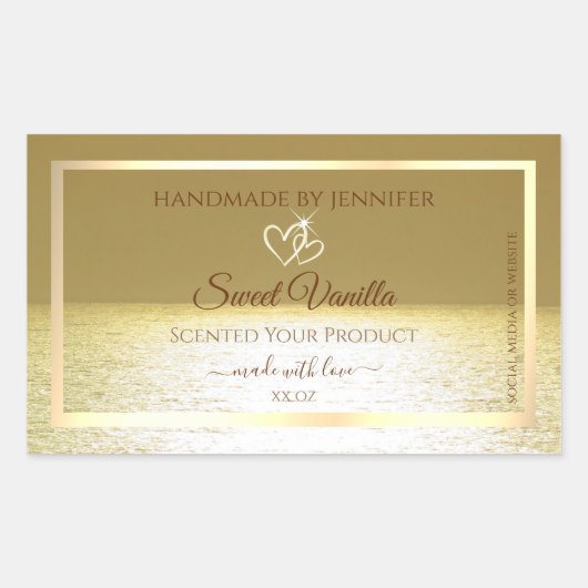 Prachtige etiketten voor productverpakking in de G (Voorkant)