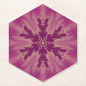 Prachtige exotische Paarse lades Kartonnen Onderzetters (Voorkant)