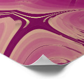 Prachtige exotische Paarse lades Poster (Hoek)