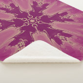 Prachtige exotische Paarse lades Sherpa Deken (3/4)