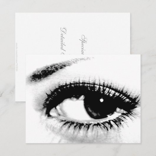 Prachtige Eye Custom Invitae Kaart (Voorkant / Achterkant)