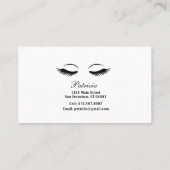 Prachtige Eyelash-uitbreidingen — technische knoei Visitekaartje (Achterkant)