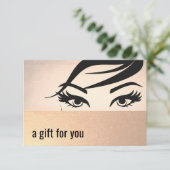 Prachtige Eyelashes en Brews Cadeaubon (Staand voorkant)