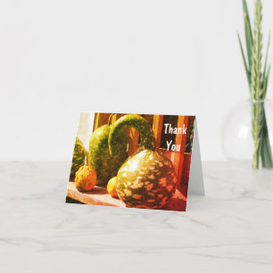 Prachtige Fancy Gourds Natuur Dank u wel Bedankkaart