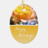 Prachtige fancy Prettige feestdagen Keramisch Ornament (Achterkant)