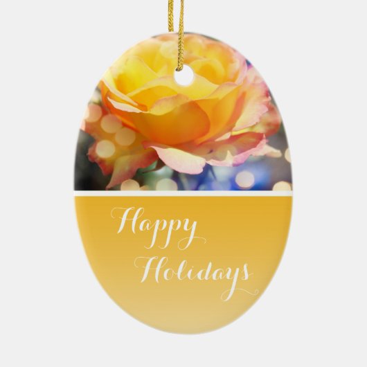 Prachtige fancy Prettige feestdagen Keramisch Ornament (Achterkant)