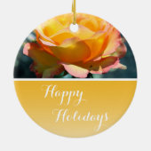 Prachtige fancy Prettige feestdagen Keramisch Ornament (Achterkant)