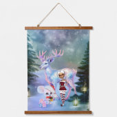 Prachtige fantasie rendieren hangend wandkleed (Voorkant)