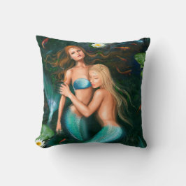 Prachtige fantasievere prinses mermaids kussen