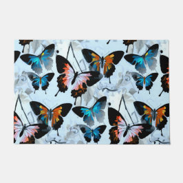 Prachtige Fantastic Realm Morpho Aqua Butterflies Deurmat