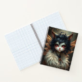 Prachtige Fantasy Cat Fairy Art Notitieboek (Binnen)