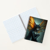 Prachtige Fantasy Cat Fairy Art Notitieboek (Binnen)