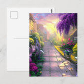 Prachtige Fantasy Cottage Garden Path Briefkaart (Voorkant / Achterkant)