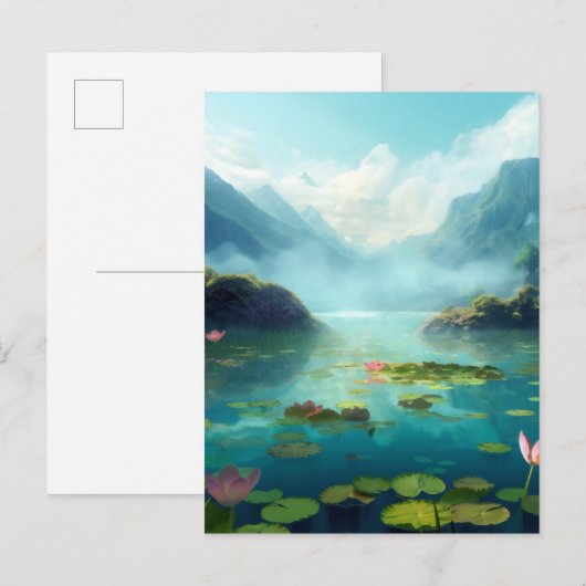 Prachtige Fantasy Enchanted Landscape Briefkaart (Voorkant / Achterkant)