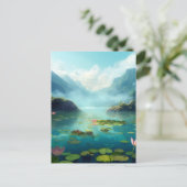 Prachtige Fantasy Enchanted Landscape Briefkaart (Staand voorkant)