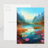 Prachtige Fantasy Enchanted Landscape Briefkaart (Voorkant / Achterkant)