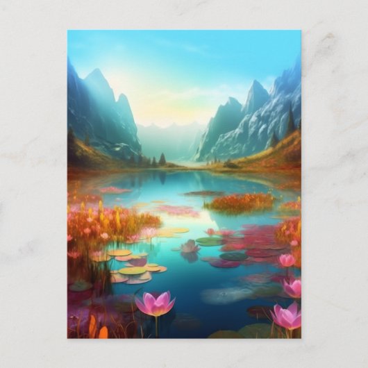 Prachtige Fantasy Enchanted Landscape Briefkaart (Voorkant)