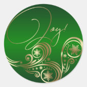 Prachtige Fantasy Green Ronde Sticker (Voorkant)