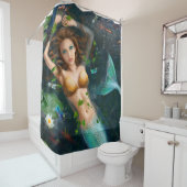 Prachtige Fantasy-mermaid Showgordijn Douchegordijn (In situ)