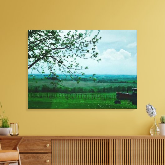 Prachtige Farming Landschapsfotografie Canvas (Insitu (Woonkamer))