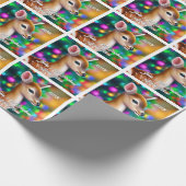 Prachtige Fawn Eerste Kerstmis Cadeaupapier (Hoek)