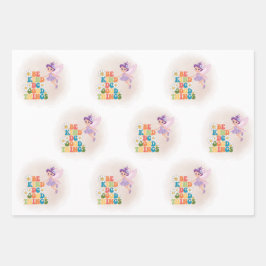 Prachtige fee inpakpapier vel