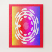 Prachtige feestelijke abstracte kunstpuzzel legpuzzel (Verticaal)