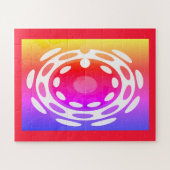 Prachtige feestelijke abstracte kunstpuzzel legpuzzel (Horizontaal)