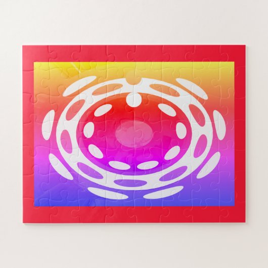 Prachtige feestelijke abstracte kunstpuzzel legpuzzel (Horizontaal)
