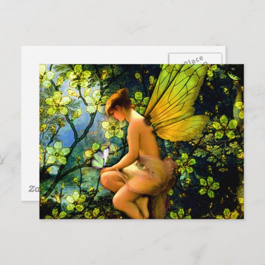 Prachtige feiën briefkaart (Voorkant / Achterkant)