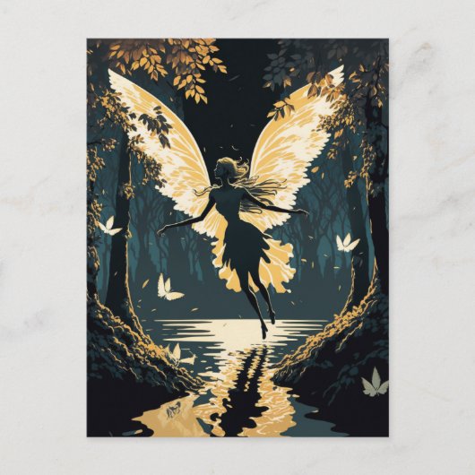 Prachtige feiën briefkaart (Voorkant)