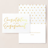 Prachtige felicitaties voor Verloving Folie Kaarten (Display)