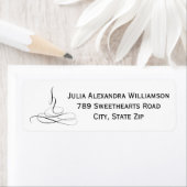 Prachtige fijne kalligrafie van het huwelijk etiket (Insitu)