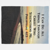 PRACHTIGE FILIPPENZEN 4:13 FOTOONTWERP FLEECE DEKEN (Voorkant (Horizontaal))