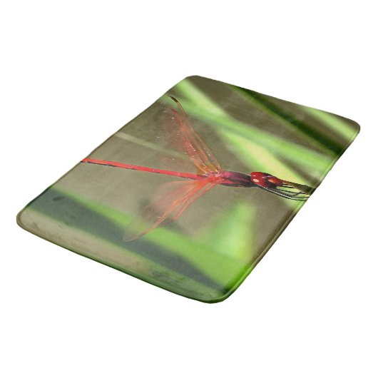 Prachtige firecracker Dragonfly Acrylverf Badmat (Gekanteld)