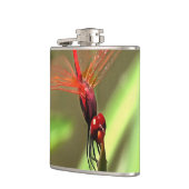 Prachtige firecracker Dragonfly Acrylverf Heupfles (Links)