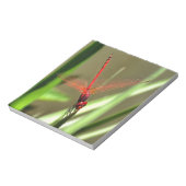 Prachtige firecracker Dragonfly Acrylverf Notitieblok (Linkerzijde)
