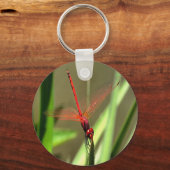 Prachtige firecracker Dragonfly Acrylverf Sleutelhanger (Voorkant)