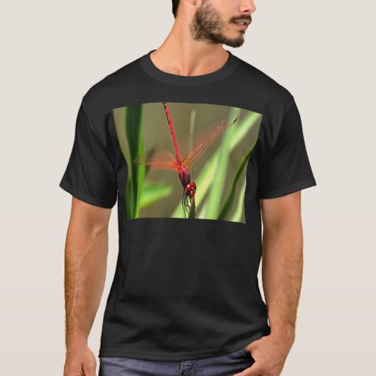 Prachtige firecracker Dragonfly Acrylverf T-shirt (Voorkant)