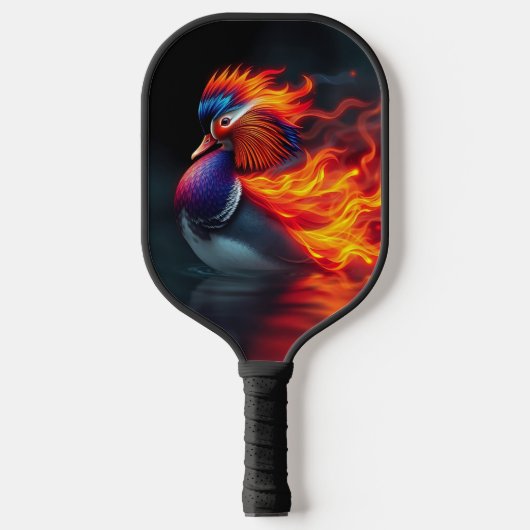 Prachtige Flame-boyant Firebird Hot Mandarin Duck Pickleball Paddle (Voorkant)
