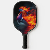 Prachtige Flame-boyant Firebird Hot Mandarin Duck Pickleball Paddle (Achterkant)