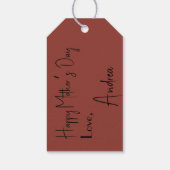 Prachtige Flamenco Dancer Floral Moederdag Cadeaulabel (Achterkant)