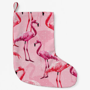 Prachtige Flamingo Bird Pink Seamless Pattern illu Kleine Kerstsok
