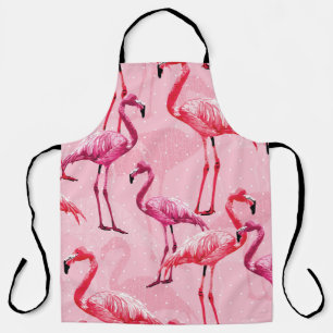 Prachtige Flamingo Bird Pink Seamless Pattern illu Schort