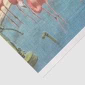 Prachtige  Flamingo's in Florida Tissuepapier (Detail)