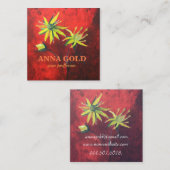 Prachtige Floral Artistic Custom Visitekaartje (Voorkant / Achterkant)