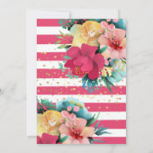 Prachtige Floral Baby in Bloom Baby shower Kaart (Achterkant)